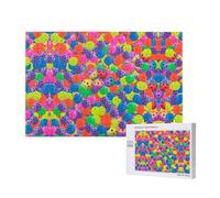 Phayah Pickleball Balls Colors Pattern Pattern Puzzle Unique Jigsaw Wall Art Picture For Home Decoration 1000 Pcs