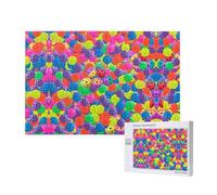 Phayah Pickleball Balls Colors Pattern Puzzles For Adults 1000 Pieces For Home Decor Intelligence Development Toys 29.5 X 19.7"