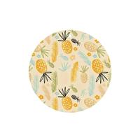 Phayah Pineapple Pattern Pattern Lavender Scent Car Air Freshener Round Shape Card Hanging Hanging Scented Card 6 Pcs For Cars Closet Drawer Eliminate