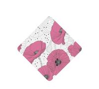 Phayah Pink Flower Pattern Lavender Scent Car Air Freshener Square Card Hanging Hanging Scented Card 4 Pcs For Cars Closet Drawer Eliminate