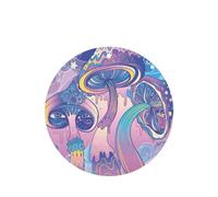 Phayah Pink Mushroom Pattern Lavender Scent Car Air Freshener Round Shape Card Hanging Hanging Scented Card 6 Pcs For Cars Closet Drawer Eliminate