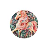 Phayah Pink Paper Cut Unicorn Pattern Lavender Scent Car Air Freshener Round Shape Card Hanging Hanging Scented Card 6 Pcs For Cars Closet Drawer
