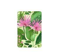 Phayah Pink Plant Flowers Pattern Lavender Scent Car Aroma Rectangle Hanging Fragrance Tablet Car Interior Fragrance Freshener 4p