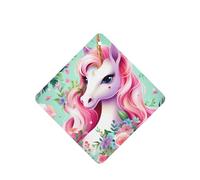 Phayah Pink Unicorn Pattern Lavender Scent Car Air Freshener Square Card Hanging Hanging Scented Card 6 Pcs For Cars Closet Drawer