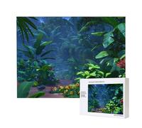 Phayah Plants in The Rainforest Pattern Puzzle Unique Jigsaw Wall Art Picture for Home Decoration 500 Pcs