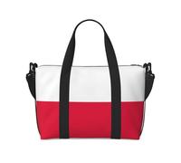 Phayah Polish Flag Crossbody Travel Bag Overnighter Duffel Bags Carry On Size Ideal For School Or Overnight Travel Bag
