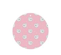 Phayah Pomeranians Puppies And Point Pattern Lavender Scent Car Air Freshener Round Shape Card Hanging Hanging Scented Card 6 Pcs For Cars Closet Drawer Eliminate
