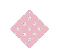 Phayah Pomeranians Puppies And Point Pattern Lavender Scent Car Air Freshener Square Card Hanging Hanging Scented Card 4 Pcs For Cars Closet Drawer Eliminate