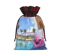 PHAYAH Pool Fun Ball Christmas Drawstring Burlap Gift Bag Candy Bag, Storage Bag Suitable For Christmas, Birthday Party