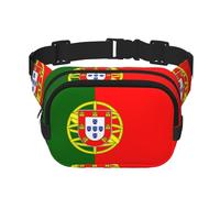 Phayah Portuguese Flag Pattern Fanny Waist Packs For Men Women, Waist Bag Hip Pack For Travel Hiking Running Outdoor Sports