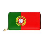 PHAYAH Portuguese Flag Pattern Wallet Women Leather Wallet Credit Card Holder Clutch Long Ladies Billfold