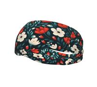 Phayah Pretty Little Florals Pattern Headbands Women Men Sweatband Sports Headband For Running, Cycling, Yoga Gym, Working Out