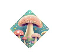 Phayah Pretty Little Mushrooms Pattern Lavender Scent Car Air Freshener Square Card Hanging Hanging Scented Card 6 Pcs For Cars Closet Drawer