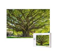 Phayah Primitive Tree Pattern Puzzle Unique Jigsaw Wall Art Picture for Home Decoration 300 Pcs