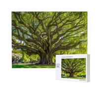 Phayah Primitive Tree Pattern Puzzle Unique Jigsaw Wall Art Picture for Home Decoration 500 Pcs