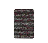 Phayah Programmer Programming Code Pattern Lavender Scent Car Air Freshener Rectangle Card Hanging Hanging Scented Card 4 Pcs For Cars Closet Drawer Eliminate