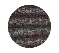 PHAYAH Programmer Programming Code Round Non-Slip Rubber Mouse Pad- Durable And Comfortable For Office, Gaming, And Learning 8in1 Pc
