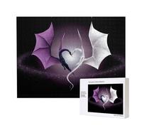 Phayah Purple And Wirte Dragons Jigsaw Puzzles For Adults 500 Pieces.Home Decor Birthday Party For Men Women 20.4 X 15"