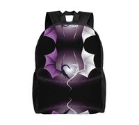 PHAYAH Purple And Wirte Dragons Pattern Casual Shoulders Classical Basic Travel Backpack Travel And Outdoor Activities