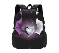 PHAYAH Purple And Wirte Dragons Pattern Casual Shoulders Classical Basic Travel Backpack Travel And Outdoor Activities Resistant