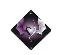 Phayah Purple And Wirte Dragons Pattern Lavender Scent Car Air Freshener Square Card Hanging Hanging Scented Card 4 Pcs For Cars Closet Drawer Eliminate