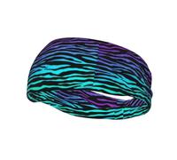 PHAYAH Purple Blue Green Camouflage Zebra Stripes pattern Sports headband suitable for running yoga basketball elastic moisture band