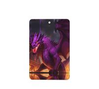Phayah Purple Inferno Dragon Pattern Lavender Scent Car Air Freshener Rectangle Card Hanging Hanging Scented Card 6 Pcs For Cars Closet Drawer