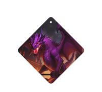 Phayah Purple Inferno Dragon Pattern Lavender Scent Car Air Freshener Square Card Hanging Hanging Scented Card 6 Pcs For Cars Closet Drawer