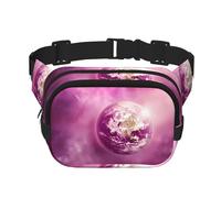 Phayah Purple Planet Object Pattern Fanny Waist Packs For Men Women, Waist Bag Hip Pack For Travel Hiking Running Outdoor Sports