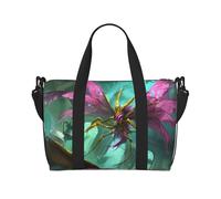 Phayah Purple Winged Monster Weekender Bags For Women, Travel Duffel Bag Overnight Weekend Bag Sports Gym Tote Bag Crossbody Bag