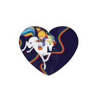 Phayah Rainbow Bright Pattern Lavender Scent Car Air Freshener Heart Shape Card Hanging Hanging Scented Card 6 Pcs For Cars Closet Shoe