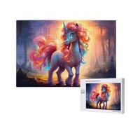 Phayah Rainbow Pony Puzzles 1000 Piece For Jigsaw Puzzle Wooden Puzzle Forfamily Friend Home Decor Wall Art 29.5 X 19.7 In