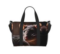 Phayah Rat's Head Travel Duffel Bag,Sports Tote Gym Bag,Shoulder Weekender Overnight Bag for Women