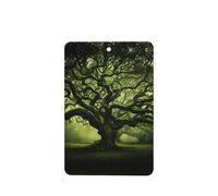 Phayah Rectangle Car Air Fresheners Cards 4 Pcs Ancient Trees Pattern Auto Aromatherapy Tablets Hanging Scented Card - Lavender Scent
