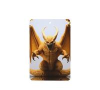 Phayah Rectangle Car Air Fresheners Cards 4 Pcs Bat Tusk Monster Pattern Auto Aromatherapy Tablets Hanging Scented Card - Lavender Scent