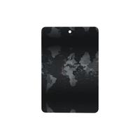 Phayah Rectangle Car Air Fresheners Cards 4 Pcs Black World Map Pattern Auto Aromatherapy Tablets Hanging Scented Card - Lavender Scent