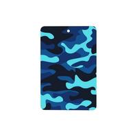 Phayah Rectangle Car Air Fresheners Cards 4 Pcs Blue Camouflage Pattern Auto Aromatherapy Tablets Hanging Scented Card - Lavender Scent