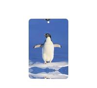 Phayah Rectangle Car Air Fresheners Cards 4 Pcs Cute Penguin Pattern Auto Aromatherapy Tablets Hanging Scented Card - Lavender Scent