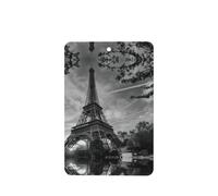 Phayah Rectangle Car Air Fresheners Cards 4 Pcs Eiffel Tower Pattern Pattern Auto Aromatherapy Tablets Hanging Scented Card - Lavender Scent