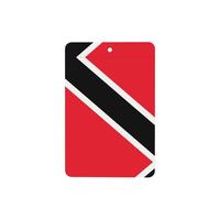 Phayah Rectangle Car Air Fresheners Cards 4 Pcs Flag Of Trinidad And Tobago Pattern Auto Aromatherapy Tablets Hanging Scented Card - Lavender Scent