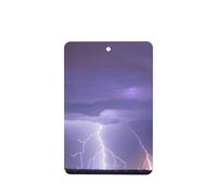 Phayah Rectangle Car Air Fresheners Cards 4 Pcs Lightning Storm Pattern Auto Aromatherapy Tablets Hanging Scented Card - Lavender Scent