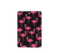 Phayah Rectangle Car Air Fresheners Cards 4 Pcs Lovely Pink Flamingos Pattern Auto Aromatherapy Tablets Hanging Scented Card - Lavender Scent