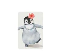 Phayah Rectangle Car Air Fresheners Cards 4 Pcs Penguin Wearing Flowers Pattern Auto Aromatherapy Tablets Hanging Scented Card - Lavender Scent