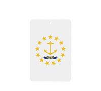 Phayah Rectangle Car Air Fresheners Cards 4 Pcs Rhode Island State Flag Pattern Auto Aromatherapy Tablets Hanging Scented Card - Lavender Scent