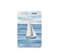 Phayah Rectangle Car Air Fresheners Cards 4 Pcs Sailboat Sailing Pattern Auto Aromatherapy Tablets Hanging Scented Card - Lavender Scent