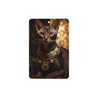Phayah Rectangle Car Air Fresheners Cards 4 Pcs Shorthair Cats Pattern Auto Aromatherapy Tablets Hanging Scented Card - Lavender Scent