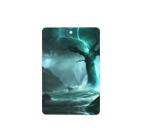 Phayah Rectangle Car Air Fresheners Cards 6 Pcs Ancient Tree In The Storm Pattern Auto Aromatherapy Tablets Hanging Scented Card - Lavender Scent
