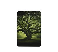 Phayah Rectangle Car Air Fresheners Cards 6 Pcs Ancient Trees Pattern Auto Aromatherapy Tablets Hanging Scented Card - Lavender Scent