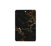 Phayah Rectangle Car Air Fresheners Cards 6 Pcs Black And Gold Background Pattern Aromatherapy Tablets Hanging Scented Card - Lavender Scent Eliminate Odor