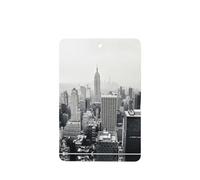 Phayah Rectangle Car Air Fresheners Cards 6 Pcs Black And White New York Pattern Aromatherapy Tablets Hanging Scented Card - Lavender Scent Eliminate Odor